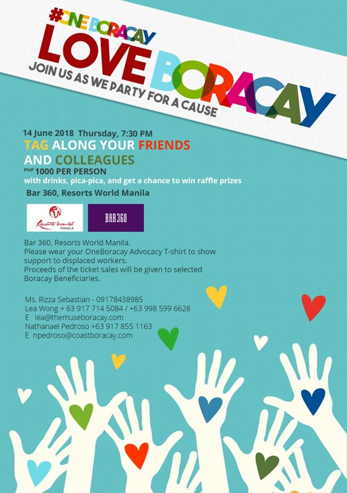 OneBoracay fundraising drive during the closure of the island