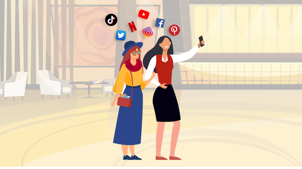 A hotelier posing for a selfie with an incognito celebrity hotel guest. Article The 5 Commandments of Hotel Guest Privacy by MY RANGGO Hospitality Magazine