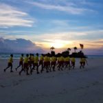 Boracay Lifeguards training at sunset