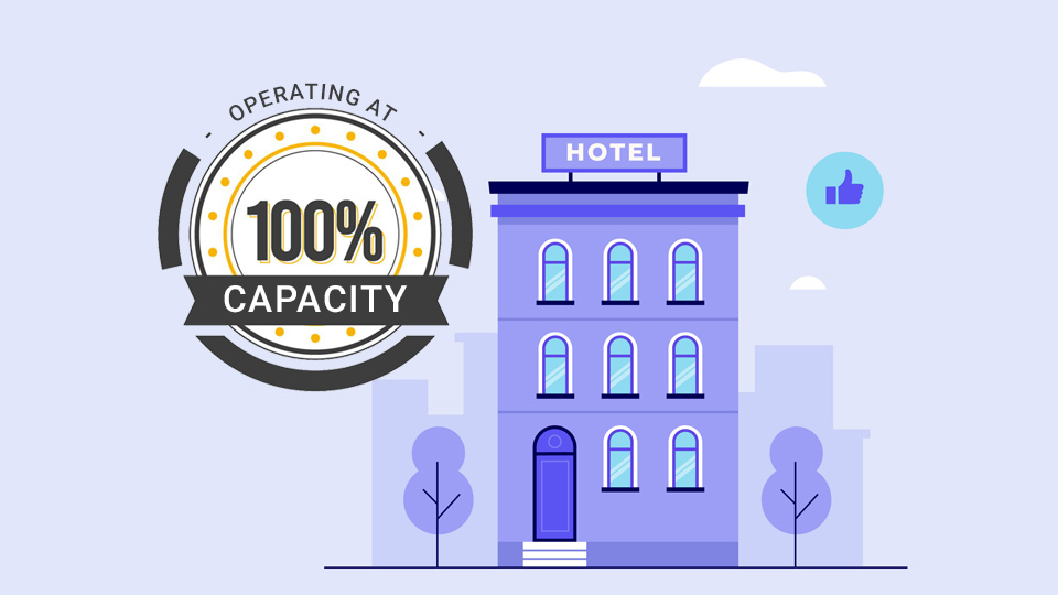 Article image featuring a hotel. Article covers the Philippine Department of Tourisms announcement that hotels can open with 100% capacity if in GCQ or MGCQ areas