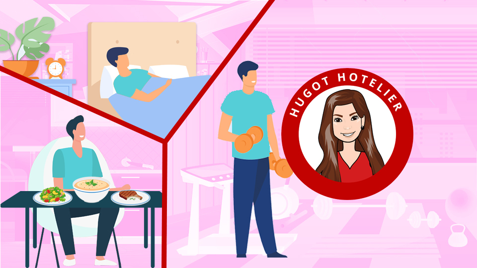 One man who is seen getting enough sleep, eating well and exercising. Article 2021 Life Lessons by MY RANGGO Hospitality Magazine Philippines