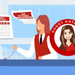 Hotelier with a pen in her hand, and two calendar sheets for December 2021 and January 2022. Article Hotelier Resolutions to Make (and Keep!) this 2022 by MY RANGGO Hospitality Magazine Philippines