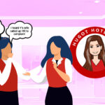 Two women in hotelier uniform talking in the locker room. 10 Female Hotelier Types you'll find in the locker room by MY RANGGO Hospitality Magazine