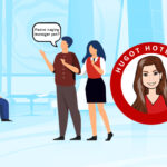 Types of bosses in the hotel industry, two hoteliers discussing a hotel manager who is sitting down doing nothing, wondering how he became a manager