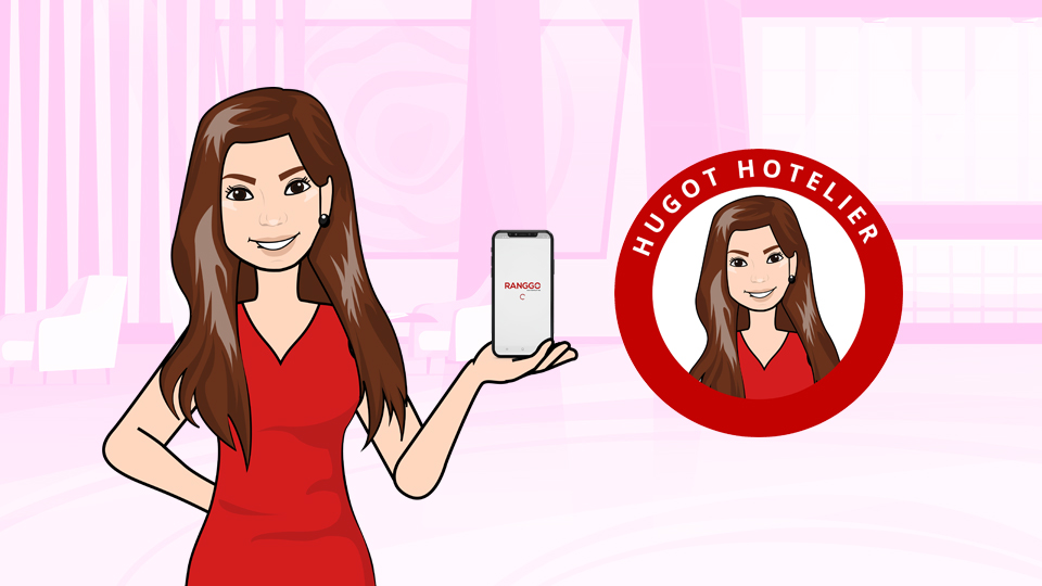 Hugot Hotelier Avatar holding a phone with a screen showing the RANGGO App: 5 Things I love about Ranggo App