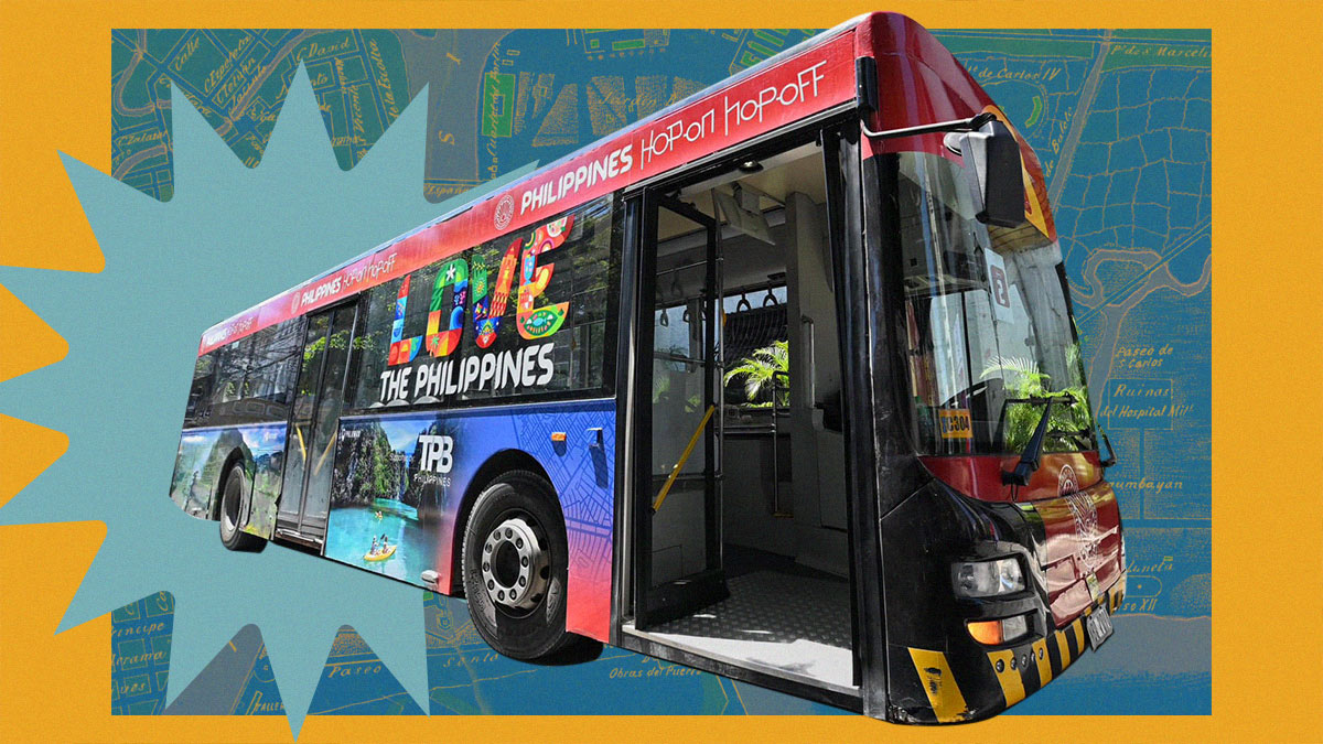 photo of the new Manila hop on hop off cultural tour bus