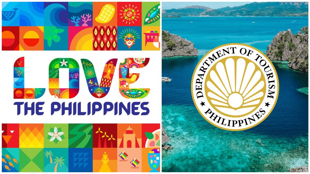 Love The Philippines campaign poster and Department of Tourism logo