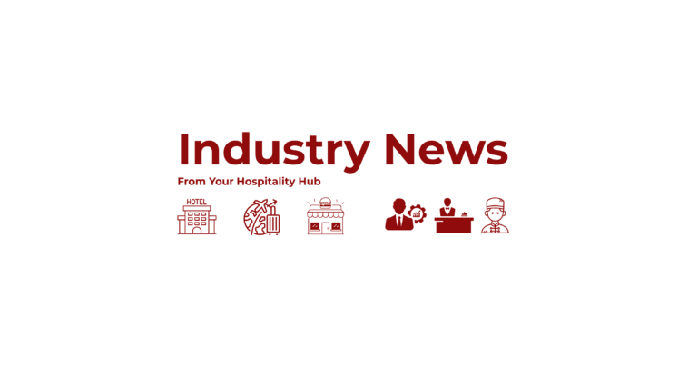 Industry News from MY RANGGO Hospitality Magazine. A white banner with title in white writing and emoji's