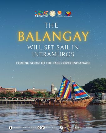A poster that features a photo of a Balangay - a traditional Philippine ship - sailing on the Pasig River Manila for MY RANGGO Hospitality Magazine Industry News Updates July 3, 2026